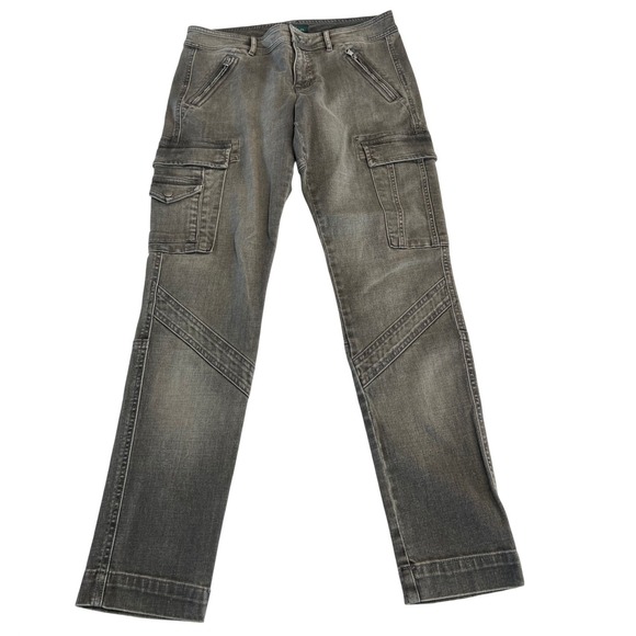 Lauren Ralph Lauren Pants - Lauren Jeans Co Ralph Lauren Womens Cargo Pants Grey‎ Utility Moto Size 6